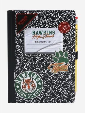Stranger Things Official Journal Notebook + Pencil-NEW